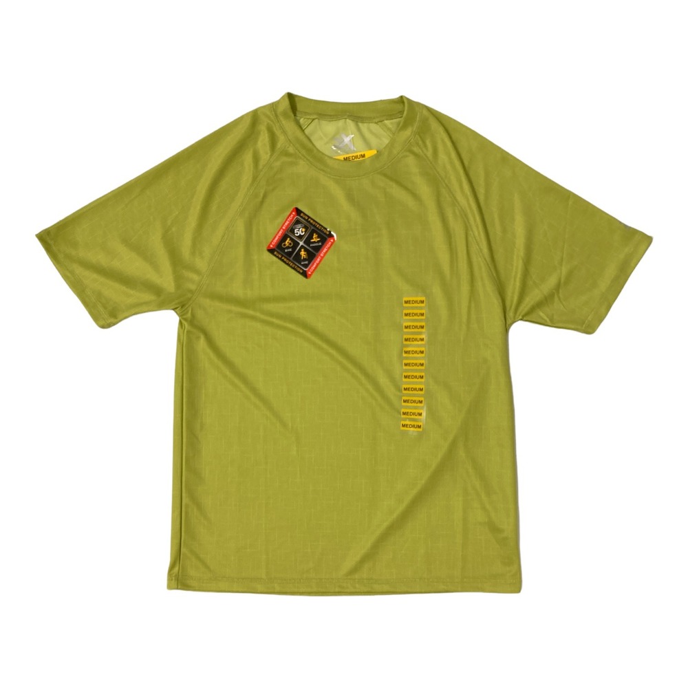NEW Men's Zeroxposur Sun Protection Top Lime Dione Large